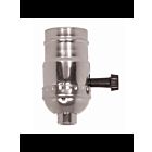 Douille à bouton rotatif à 3 voies (2 circuits) Satco 80-1453 nickel