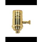 Prise de gradateur à bouton rotatif, gamme complète Satco 80-1703 laiton poli