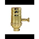 Prise de gradateur à bouton rotatif, gamme complète Satco 80-1795 laiton poli