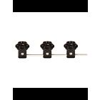 Set de candélabres phénoliques filetés, 3 lumières Satco 80-1912