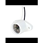 Douille sans clé encastré en porcelaine Satco 80-2164 blanc