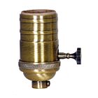 Prise 3 voies laiton antique Satco 80-2209