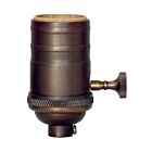 Douille Laiton massif antique foncé Satco 80-2253