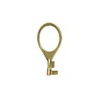 Cosse ronde en laiton plaqué 1/4 IP Satco 80-2333 laiton plaqué