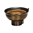 Bouchons 1/4 IPS en laiton massif estampé avec vis de réglage Satco 80-2390 laiton antique foncé