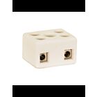 Connecteur de fil en porcelaine 4 bornes Satco 90-1081 blanc