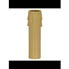 Couverture de bougie en plastique Satco 90-1249 or antique