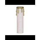 Couverture de bougie en plastique Satco 90-1514 blanc