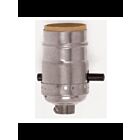 Douille à interrupteur à poussoir On-Off Satco 90-1667 nickel poli