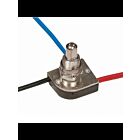 Interrupteur à poussoir en métal à 3 voies Satco 90-1679 plaqué nickel