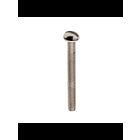 Vis à tête ronde fendue en acier Satco 90-1774 plaqué nickel