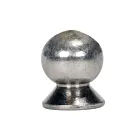 Bouton en laiton en forme de poire Satco 90-1876 nickel brossé