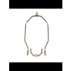 Ensemble pour lampe avec lyre Satco 90-2014 nickel poli