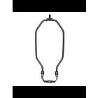 Ensemble pour lampe avec lyre robuste Satco 90-2079 laiton foncé antique
