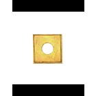 Bague de vérification carré en laiton massif Satco 90-2319 brillant