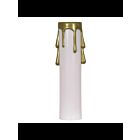 Couverture de bougie en plastique Satco 90-372 blanc