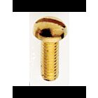 Vis à tête ronde fendue en acier Satco 90-722 laiton plaqué
