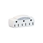 Adaptateur simple à triple blanc avec lumière fluorescente Satco 91-227