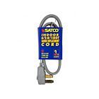 Cordon plat gris à 3 fils Satco 93-5032