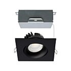 satco S11628R1 12W Noir LED Encastré CCT sélectionnable