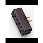 Adaptateur de prise triple Satco S70-547 ivoire