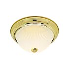 Plafonnier Nuvo Lighting SF76-130 2-Lumières 120W Laiton poli
