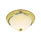 Plafonnier Nuvo Lighting SF76-132 2-Lumières 120W Laiton poli