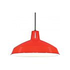 Pendentif en forme de bol sur tige Nuvo Lighting SF76-663 1-Lumière 100W Rouge
