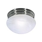 Plafonnier en forme de petit champignon Nuvo Lighting SF76-671 1-Lumière 60W Nickel brossé