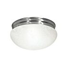 Plafonnier en forme de grand champignon Nuvo Lighting SF76-677 2-Lumières 120W Nickel brossé