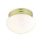 Plafonnier en forme de petit champignon Nuvo Lighting SF77-059 1-Lumière 60W Laiton poli