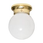 Plafonnier en boule Nuvo Lighting SF77-109 1-Lumière 60W Laiton poli