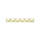 Bande de vanité Nuvo Lighting SF77-190 6-Lumières 600W Laiton poli