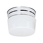 Plafonnier en forme de petit tambour Nuvo Lighting SF77-342 1-Lumière 60W Chrome poli