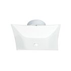 Plafonnier carré Nuvo Lighting SF77-824 2-Lumières 120W Blanc