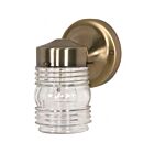 Lanterne murale Nuvo Lighting SF77-995 1-Lumière 60W Laiton antique