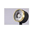 Tête de rail LED Satco TH635 Noir mat/laiton brossé