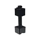 Satco TP258 Noir Adaptateur de rail pour plafond incliné
