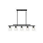 Lustre linéaire Savoy House Calhoun 1-1023-5-89 5 Lumières 300W Noir mat
