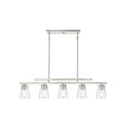 Lustre linéaire Savoy House Calhoun 1-1023-5-SN 5 Lumières 300W Nickel satiné