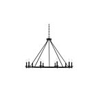 Lustre Savoy House Middleton 1-310-10-89 10 Lumières 600W Noir mat