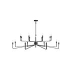 Lustre Savoy House Salem 1-6402-16-190 16 Lumières 960W Fer forgé