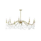 Savoy House Mariposa 1-7504-10-322 10-Lumières 600W Laiton chaud Suspendu