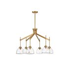 Savoy House 1-9841-6-322 Corbin 6-Lumières 360 Watt Laiton chaud Lustre