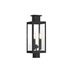 Savoy House Ascott 5-828-BK 3-Lumières 180W Noir mat Lanterne de poteau extérieure