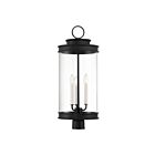 Savoy House Englewood 5-902-BK 3-Lumières 180W Noir mat Lanterne de poteau extérieure