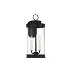 Savoy House 5-905-BK Englewood 3-Lumières 120W Noir mat Lanterne murale d'extérieur