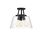 Plafonnier Semi Encastré Savoy House Essentials Calhoun 6-1024-3-89 3 Lumières 180W Noir Mat
