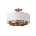 Savoy House Cameo 6-1067-4-10 4-Lumières 240W Campagne Luxe Plafonnier semi encastré ou Suspendus sur tige Convertible