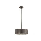 Plafonnier semi encastré ou Suspendus sur tige Convertible Savoy House 6-1272-4-50 Azores 4-Lumières 240W Noir Cachemire